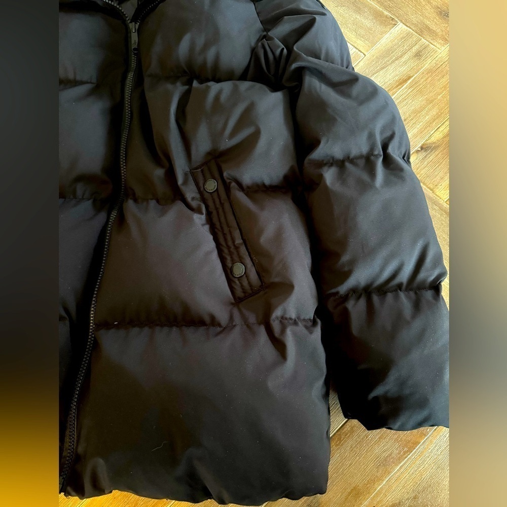 Sam Edelman Puffer w/ White Faux Fur Hood - Sz S - Picture 5 of 12